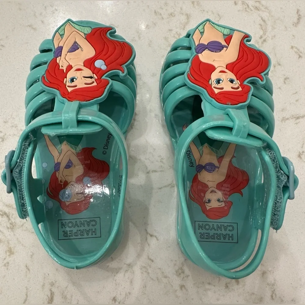 Harper Canyon x Disney Kids Ariel Fisherman Sandal NWOT 5